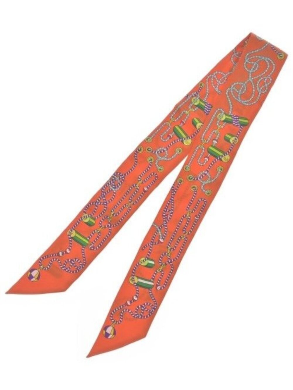 Hermes Bandana Scarf Orange - Picture 2 of 7